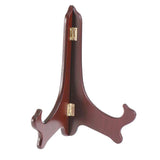 Maxbell 6pcs Wooden Folding Plate Display Easel Stand Photo Holder Fits 6''