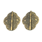 Vintage Antique Brass Mini Hinges for Wooden Furniture Box Hardware #5