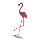 Maxbell 2pcs Resin Flamingo Figurine Miniature Sculpture Glass Stand Table Ornament