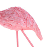 Maxbell 2pcs Resin Flamingo Figurine Miniature Sculpture Glass Stand Table Ornament