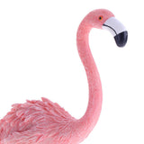 Maxbell 2pcs Resin Flamingo Figurine Miniature Sculpture  Stand Table Ornament