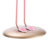 Maxbell 2pcs Resin Flamingo Figurine Miniature Sculpture Glass Stand Table Ornament