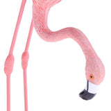 Maxbell 2pcs Resin Flamingo Figurine Miniature Sculpture Glass Stand Table Ornament