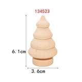 Maxbell 20 x Unfinished Wooden Doll Bodies Shape DIY Paint Art Crafts Tree & Snowman