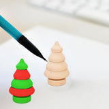 Maxbell 20 x Unfinished Wooden Doll Bodies Shape DIY Paint Art Crafts Tree & Snowman