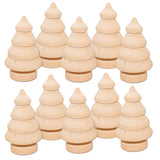 Maxbell 20 x Unfinished Wooden Doll Bodies Shape DIY Paint Art Crafts Tree & Snowman