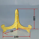 Maxbell 2PCS Metal Folding Plate Bowl Dish Picture Teacake Holder Easel 10cm_Golden - Aladdin Shoppers