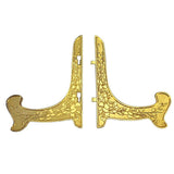 Maxbell 2PCS Metal Folding Plate Bowl Dish Picture Teacake Holder Easel 10cm_Golden - Aladdin Shoppers