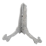 Maxbell 2PCS Metal Folding Plate Bowl Dish Picture Teacake Holder Easel 12cm_Silver - Aladdin Shoppers