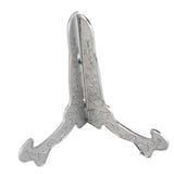 Maxbell 2PCS Metal Folding Plate Bowl Dish Picture Teacake Holder Easel 12cm_Silver - Aladdin Shoppers