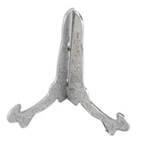 Maxbell 2PCS Metal Folding Plate Bowl Dish Picture Teacake Holder Easel 12cm_Silver - Aladdin Shoppers