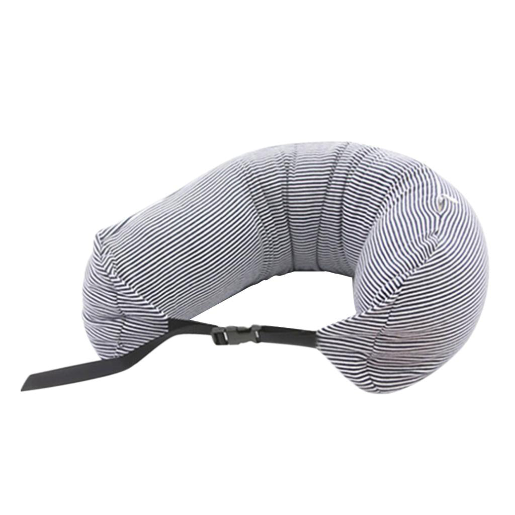 Maxbell Maxbell U Shaped Travel Pillow Neck Support Head Rest Airplane Car Cushion Black