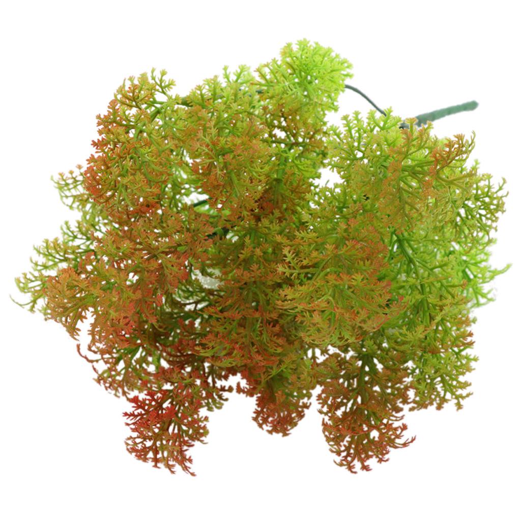 Maxbell Maxbell 35cm Artificial Moss Grass Plant Wedding Home Church Party Decor Red
