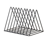 Maxbell 2x Metal Desk Book Holder Modern Minimalist Bookshelf for Home Office Black
