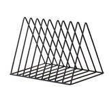 Maxbell 4x Metal Desk Book Holder Modern Minimalist Bookshelf for Home Office Black