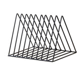 Maxbell 4x Metal Desk Book Holder Modern Minimalist Bookshelf for Home Office Black