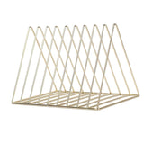 Maxbell 2x Metal Desk Book Holder Modern Minimalist Bookshelf for Home Office Gold