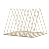 Maxbell 3pcs Metal Desk Book Holder Modern Minimalist Bookshelf for Home Office Gold