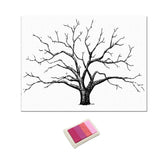 Wedding Thumbprint Tree Finger Painting Wedding Guest Book Pink