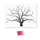 Wedding Thumbprint Tree Finger Painting Wedding Guest Book Pink