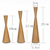 Maxbell 2pcs Pillar Dinner Candle Holder Candleholder Stand for Wedding Decor Silver