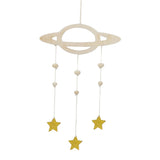 Maxbell 2Pcs Nordic Planet Star Kids Room Nursery Wood Wall Hanging Home Decor