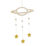 Maxbell 2Pcs Nordic Planet Star Kids Room Nursery Wood Wall Hanging Home Decor