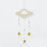 Maxbell 2Pcs Nordic Planet Star Kids Room Nursery Wood Wall Hanging Home Decor
