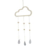 Maxbell 2Pcs Nordic Planet Cloud Raindrop Star Kid Room Wood Wall Hanging Home Decor