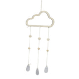 Maxbell 2Pcs Nordic Planet Cloud Raindrop Star Kid Room Wood Wall Hanging Home Decor