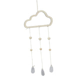 Maxbell 2Pcs Nordic Planet Cloud Raindrop Star Kid Room Wood Wall Hanging Home Decor
