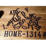Maxbell 13x Wrought Iron Antique House Door Number Sign Plaque DIY Digit Number 1