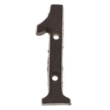Maxbell 13x Wrought Iron Antique House Door Number Sign Plaque DIY Digit Number 1