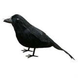 Maxbell 3x Artificial Realistic Birds Ravens Crows for Garden Halloween Decoration