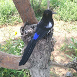 Maxbell 2Pcs Artificial Realistic Woodland Birds for Garden Weding Home Decoration