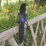 Maxbell 2Pcs Artificial Realistic Woodland Birds for Garden Weding Home Decoration