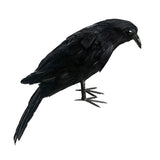 Maxbell 2x Artificial Realistic Birds Ravens Crows for Garden Halloween Decoration