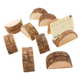 Maxbell 30Pcs Rustic Wood Place Card Holder Party Wedding Table Name Card Holder