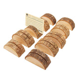 Maxbell 30Pcs Rustic Wood Place Card Holder Party Wedding Table Name Card Holder
