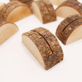 Maxbell 30Pcs Rustic Wood Place Card Holder Party Wedding Table Name Card Holder