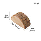 Maxbell 30Pcs Rustic Wood Place Card Holder Party Wedding Table Name Card Holder