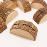 Maxbell 30Pcs Rustic Wood Place Card Holder Party Wedding Table Name Card Holder