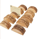 Maxbell 30Pcs Rustic Wood Place Card Holder Party Wedding Table Name Card Holder