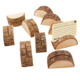 Maxbell 30Pcs Rustic Wood Place Card Holder Party Wedding Table Name Card Holder