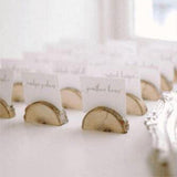 Maxbell 30Pcs Rustic Wood Place Card Holder Party Wedding Table Name Card Holder