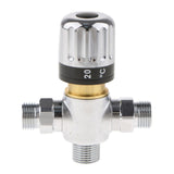 Maxbell 4x Brass 3-way Thermostatic Mixing Valve Solar Water Heater Mixer Valve DN15