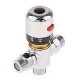 Maxbell 4x Brass 3-way Thermostatic Mixing Valve Solar Water Heater Mixer Valve DN15