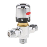 Maxbell 4x Brass 3-way Thermostatic Mixing Valve Solar Water Heater Mixer Valve DN15