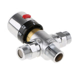 Maxbell 4x Brass 3-way Thermostatic Mixing Valve Solar Water Heater Mixer Valve DN15