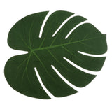 Maxbell 5x Silk Monstera Leaf Placemats for Hawaiian Jungle Beach Party Home Decor, 31x33.5cm - Aladdin Shoppers